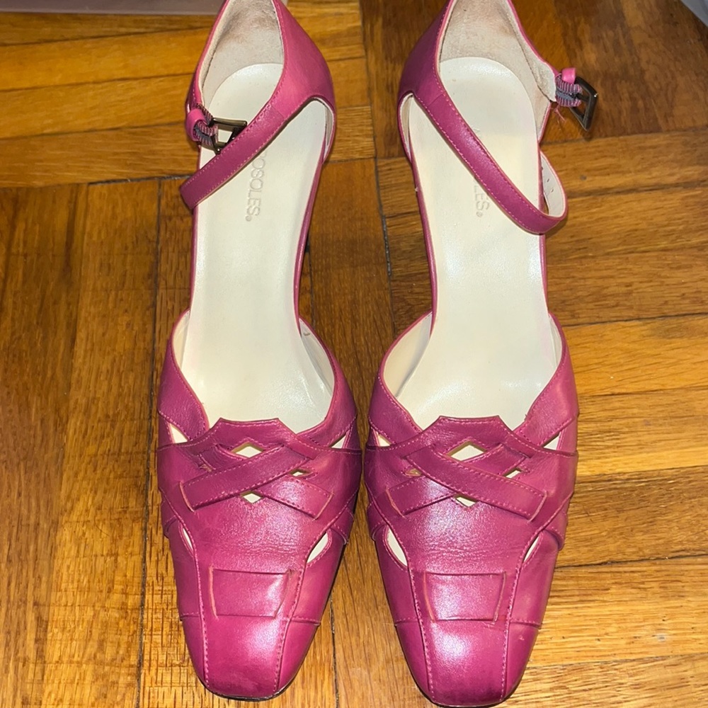 Fuchsia colored heels